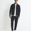 Navy Slim Fit Double Pocket Overshirt
