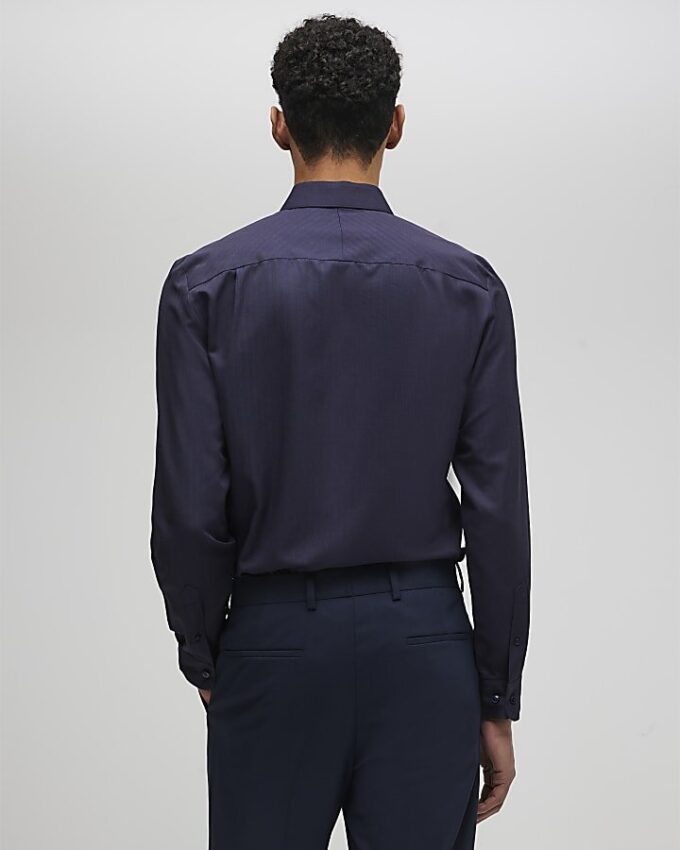 Navy Slim Fit Premium Formal Shirt