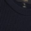 Navy Slim Fit Waffle Knit Jumper