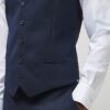Navy slim fit waistcoat