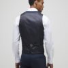 Navy slim fit waistcoat