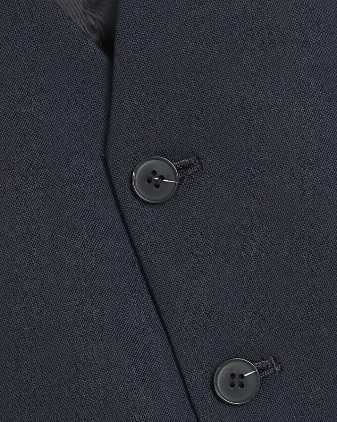 Navy slim fit waistcoat