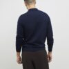 Navy Slim Fit Zip Polo Shirt