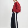 Navy Stitch Detail Trousers