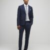 Navy Stretch Slim Fit Suit Jacket