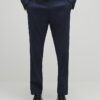 Navy Stretch Slim Fit Suit Trousers