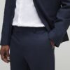Navy Stretch Slim Fit Suit Trousers