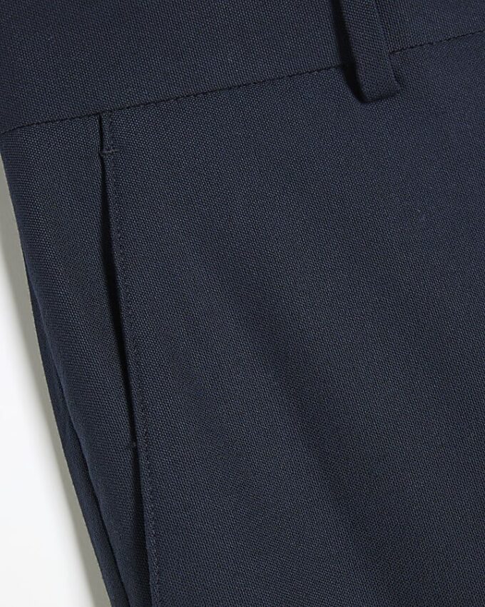 Navy Stretch Slim Fit Suit Trousers