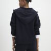 Navy Tipped Hooded Jumper