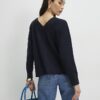 Navy V Neck Cardigan
