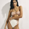 Orange Cornelli Print Bandeau Bikini Top Orange Cornelli Print Bandeau Bikini Top