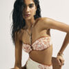 Orange Cornelli Print Bandeau Bikini Top Orange Cornelli Print Bandeau Bikini Top