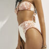 Orange Cornelli Print Bikini Briefs