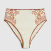 Orange Cornelli Print Bikini Briefs