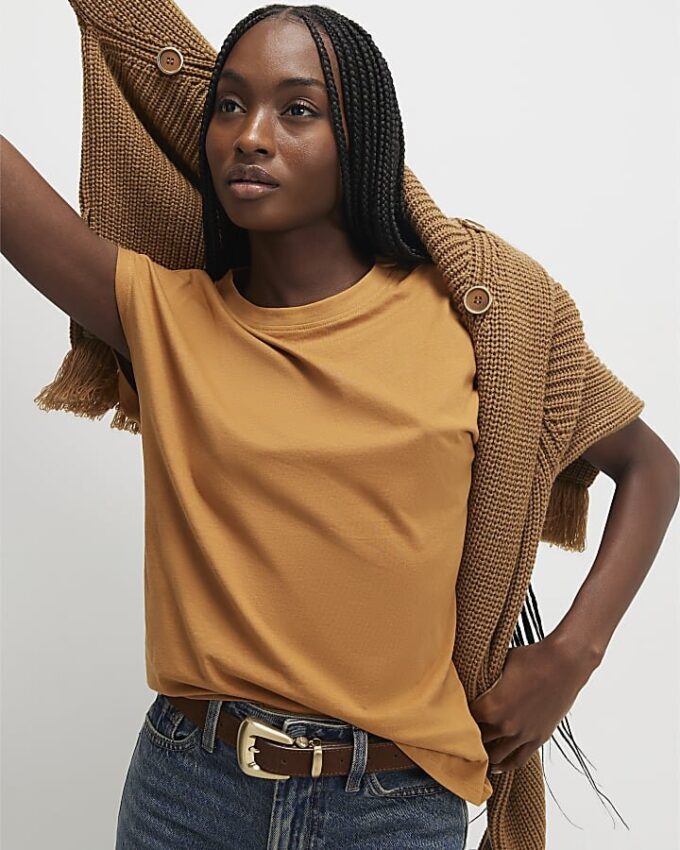 Orange Grown On Sleeve T-Shirt