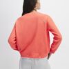 Orange Knitted Long Sleeve Cardigan
