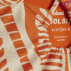 Orange Metallic Palm Print Swimsuit