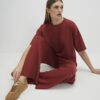 Orange Premium Wide Leg Joggers
