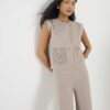 Petite Beige Knitted Waistcoat