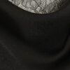 Petite Black Cowl Neck Lace Trim Midi Dress