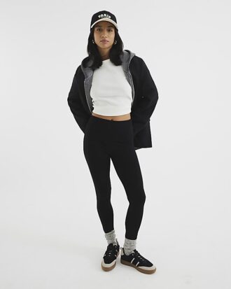 Petite black high waisted leggings Petite black high waisted leggings