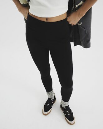 Petite black high waisted leggings Petite black high waisted leggings