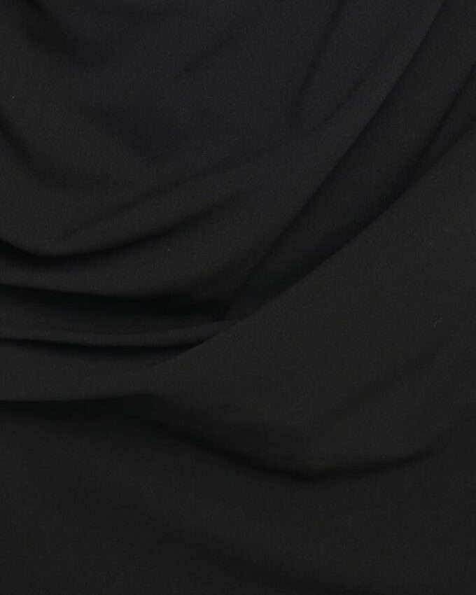 Petite Black Off Shoulder Drape Top