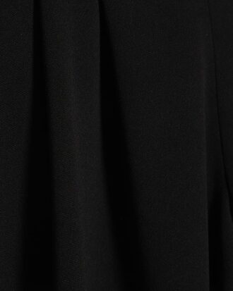 Petite Black Pleated Balloon Leg Trousers