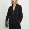 Petite Black Single Breasted Blazer