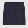 Petite Blue Denim Jersey Mini Skirt