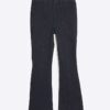Petite Blue High Waisted Pull On Flared Jeans