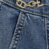 Petite Blue High Waisted Snaffle Flared Jeans