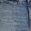 Petite Blue Relaxed Flare Jeans