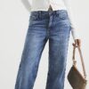 Petite Blue Relaxed Straight Jeans