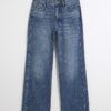 Petite Blue Relaxed Straight Jeans