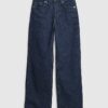 Petite Blue Relaxed Straight Leg Jeans