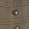 Petite Brown Check Print Bandeau Top
