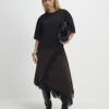 Petite Brown Lace Hybrid T-Shirt Maxi Dress