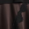Petite Brown Lace Hybrid T-Shirt Maxi Dress