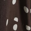 Petite Brown Long Sleeve Spotted Midi Dress