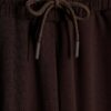 Petite Brown Premium Wide Leg Joggers