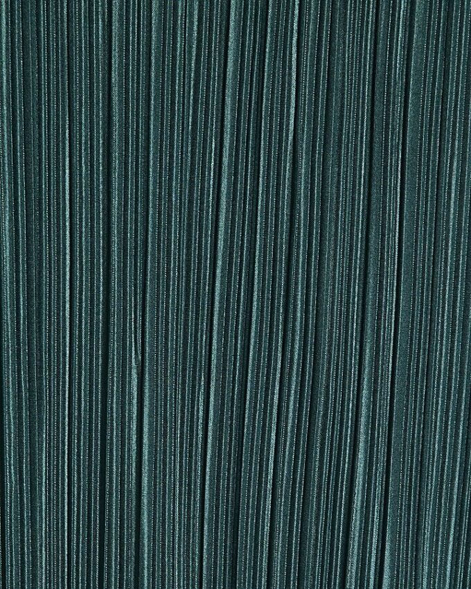Petite Green Plisse Buckle Detail Midi Dress