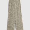 Petite Grey Textured Wide Leg Trousers