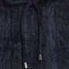 Petite Navy Premium Crinkle Wide Leg Joggers