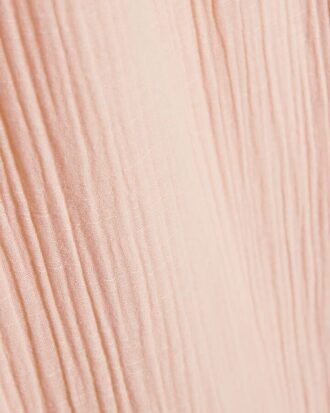 Petite Pink Crinkle Wide Leg Trousers