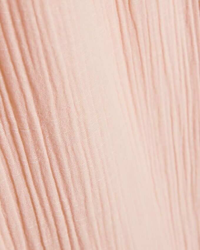 Petite Pink Crinkle Wide Leg Trousers