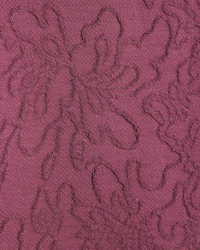 Petite Pink Jacquard Wide Leg Trousers
