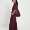 Petite Red Premium Wide Leg Joggers Petite Red Premium Wide Leg Joggers