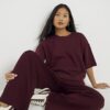 Petite Red Premium Wide Leg Joggers Petite Red Premium Wide Leg Joggers