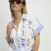 Petite White Embroidery Stripe Playsuit